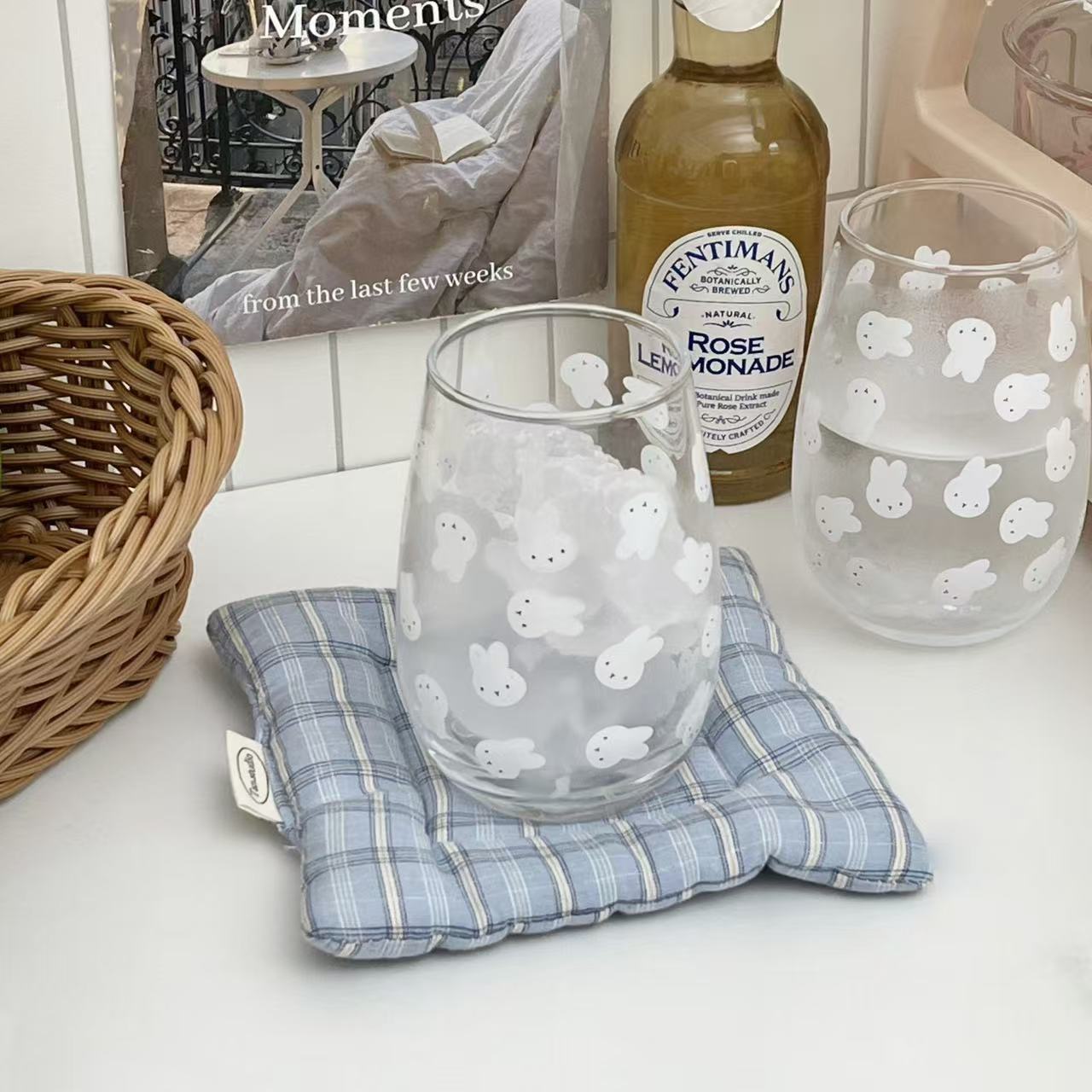 Cute Miffy Rabbit Printed Glas - Coffee Tea With Milk recension och pris