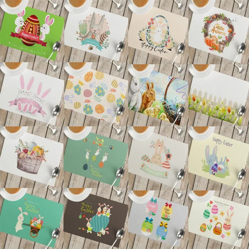 Cartoon Easter Bunny Eggs Prin - Coffee Tea Place recension och pris