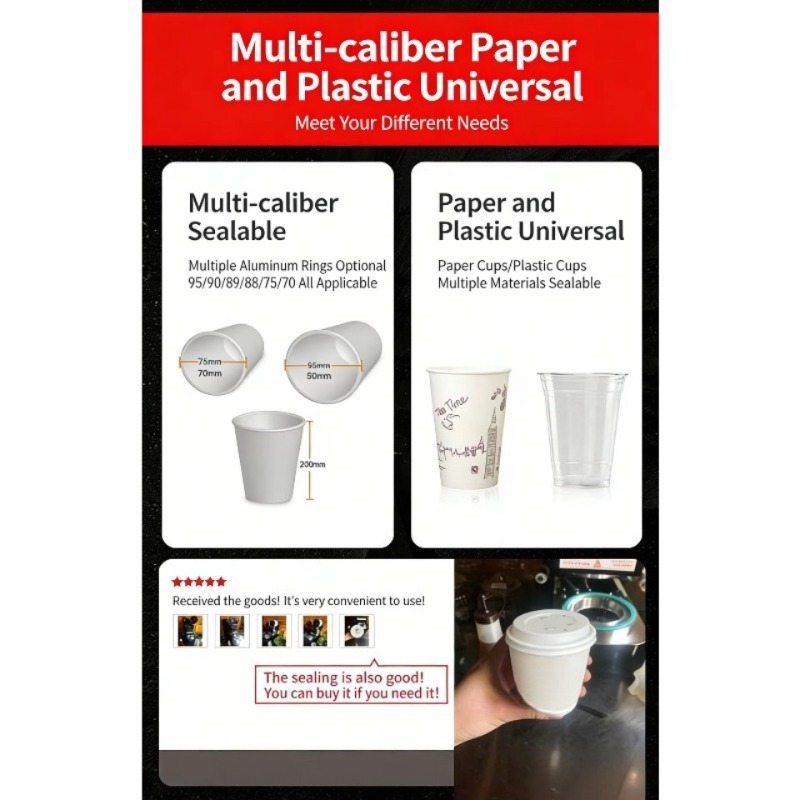 Automatic Plastic Cup Sealing  - Coffee Tea With Milk recension och pris