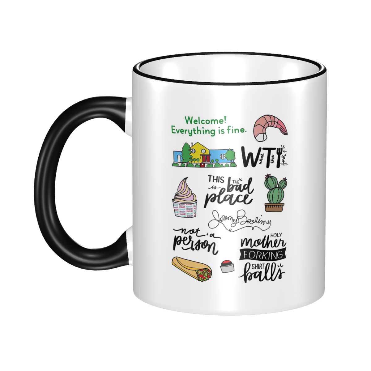 The Good Place TV Show Art Mug - Coffee Tea Place recension och pris