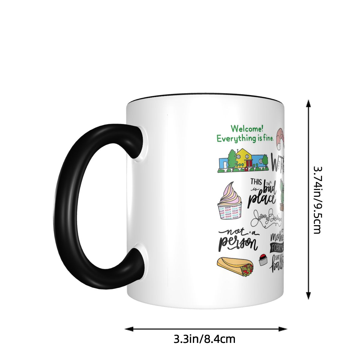 The Good Place TV Show Art Mug - Coffee Tea Place recension och pris