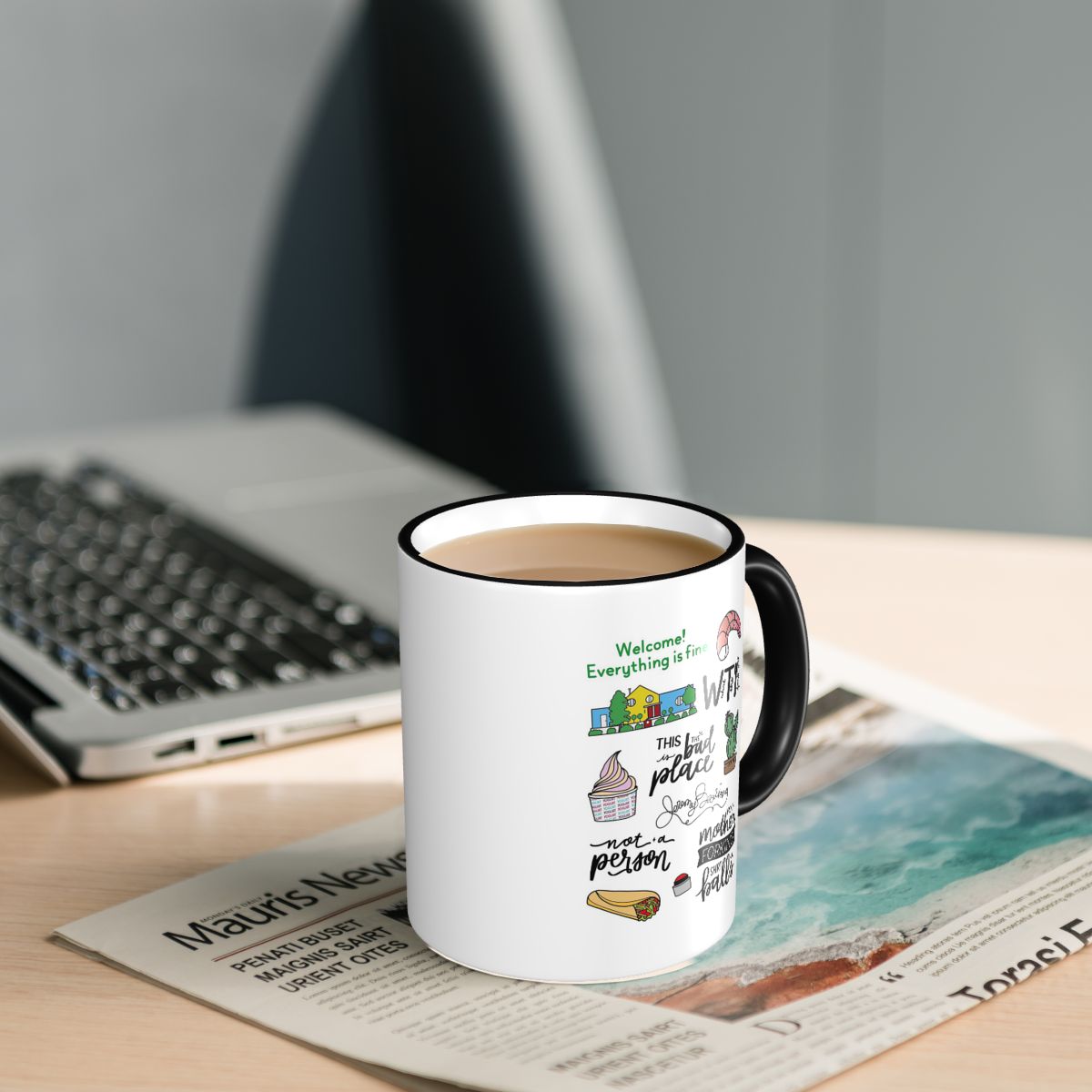 The Good Place TV Show Art Mug - Coffee Tea Place recension och pris