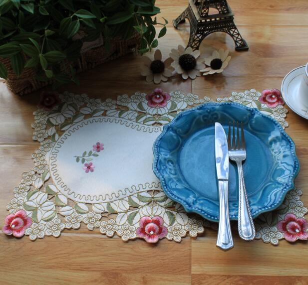 Modern Lace Embroidery Table P - Coffee Tea Place recension och pris