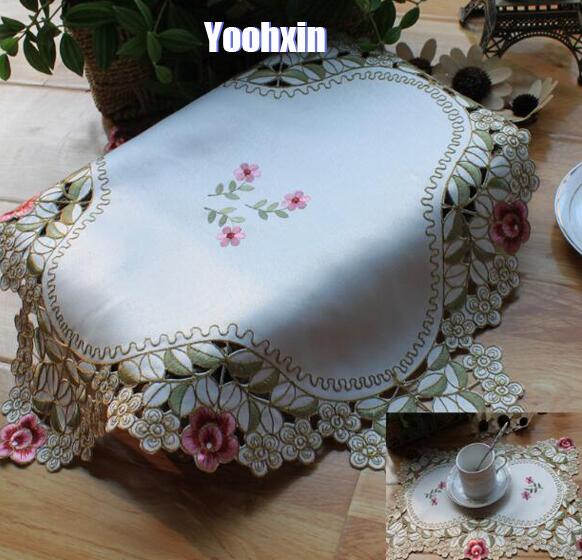 Modern Lace Embroidery Table P - Coffee Tea Place recension och pris