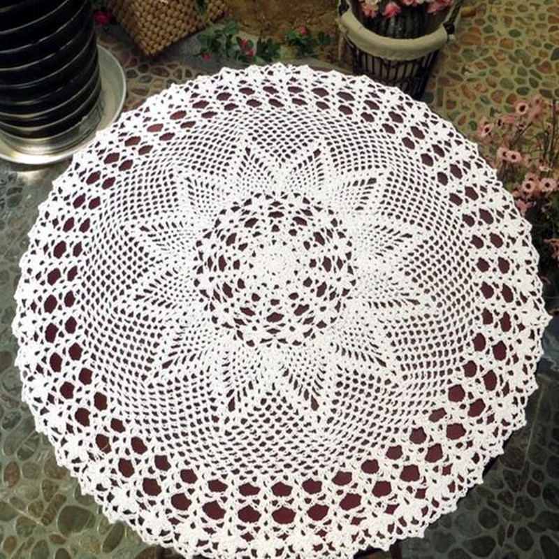 50cm Modern Lace Cotton Round  - Coffee Tea Place recension och pris
