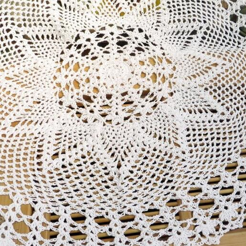 50cm Modern Lace Cotton Round  - Coffee Tea Place recension och pris
