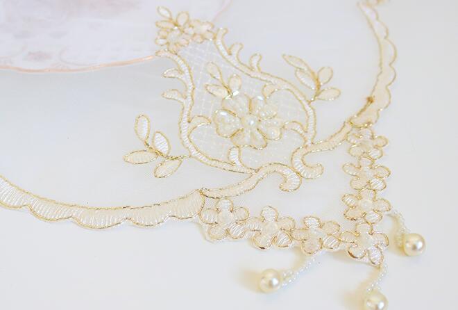 Luxury Sequin Lace Embroidery  - Coffee Tea Place recension och pris