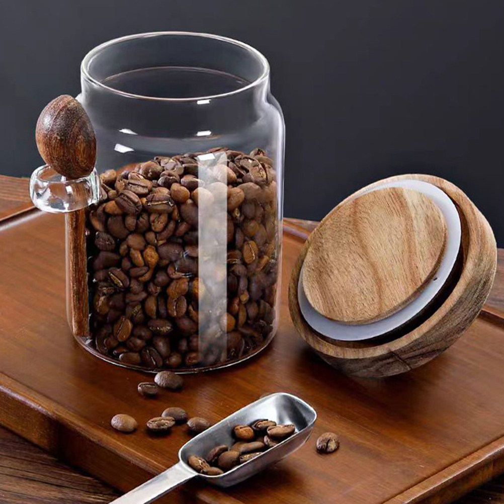 Glass Coffee Bean Storage Jar  - Coffee Tea And Bean recension och pris