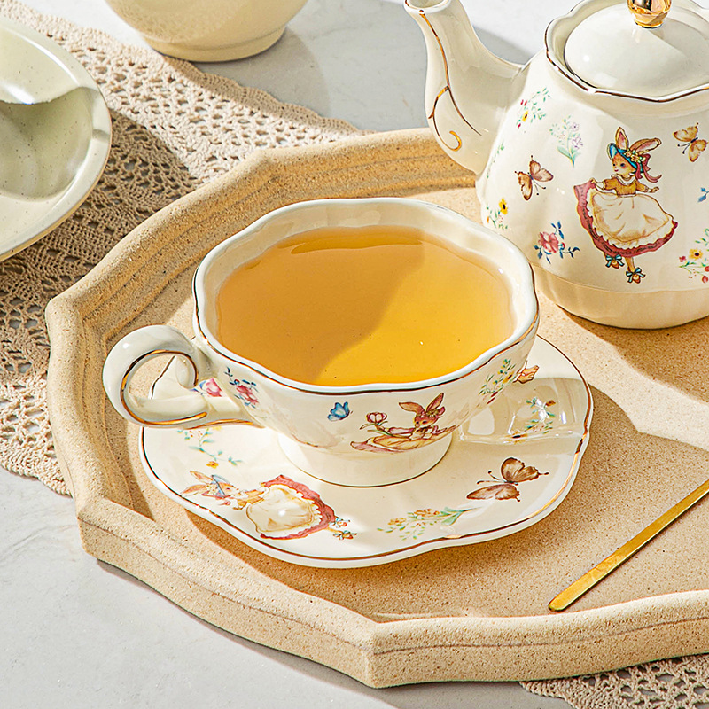 English retro coffee cup and p - Coffee Tea English recension och pris