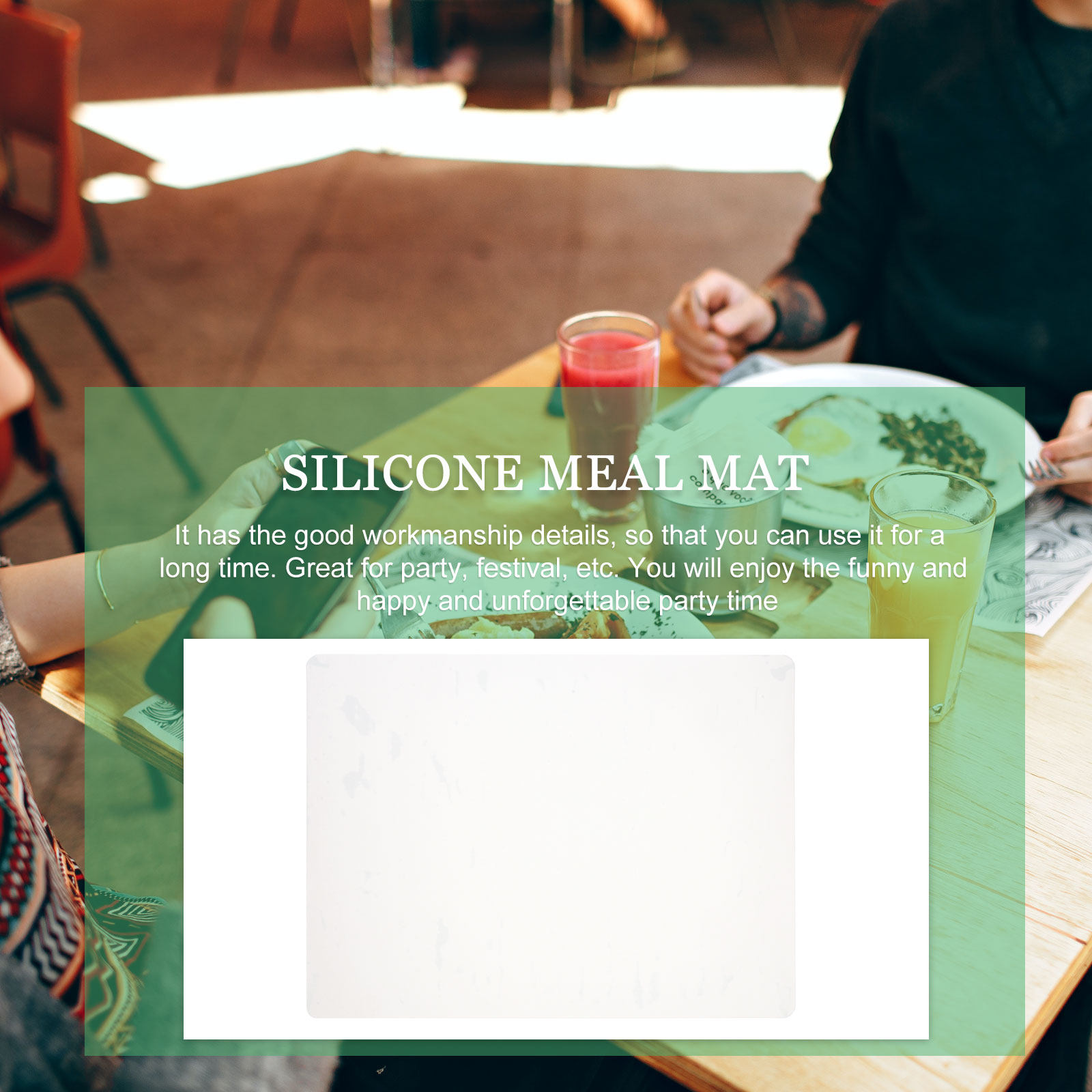 4Pcs Silicone Place Mat Heat-R - Coffee Tea Place recension och pris