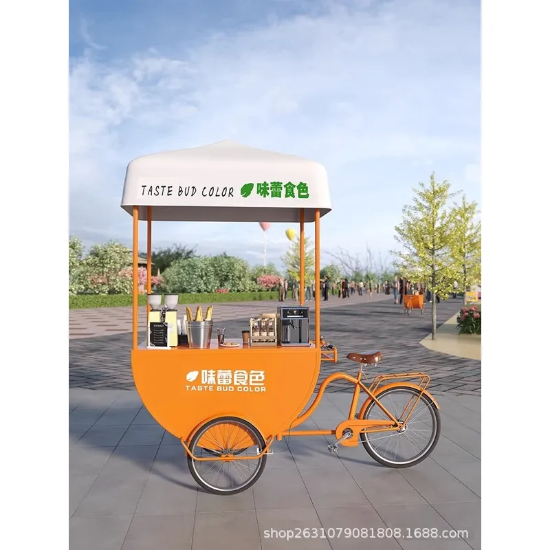 Outdoor Mobile Food Cart Snack - Coffee Tea With Milk recension och pris