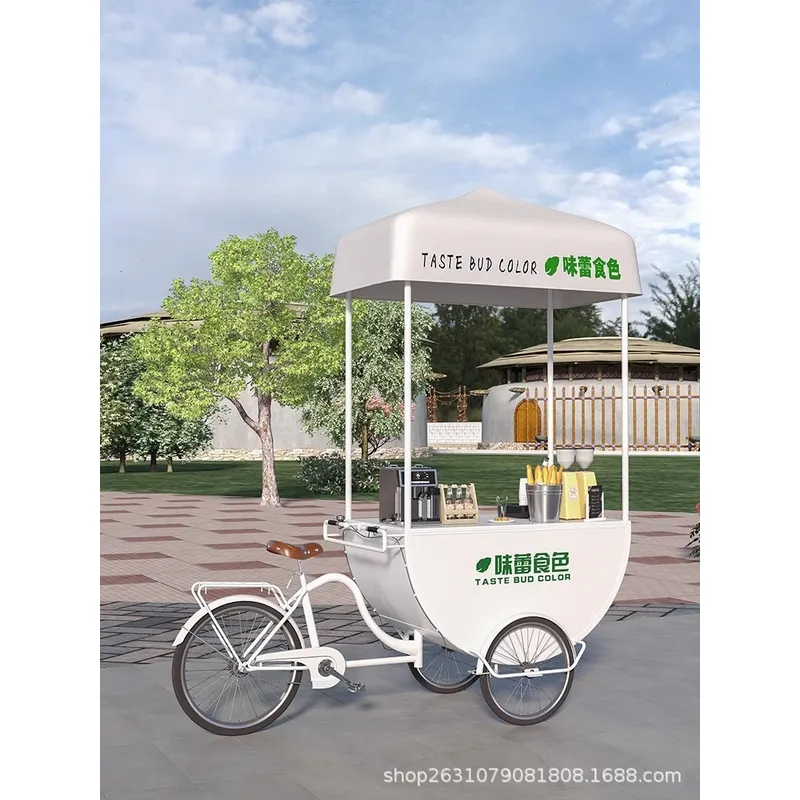 Outdoor Mobile Food Cart Snack - Coffee Tea With Milk recension och pris
