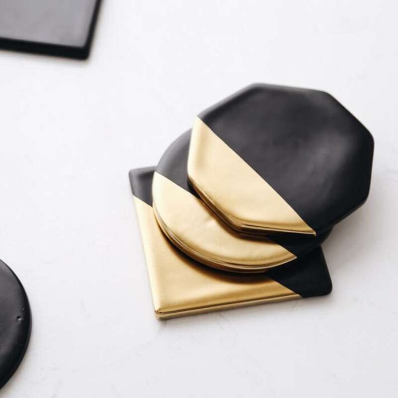 Marble Grain Coasters Ceramics - Coffee Tea Place recension och pris