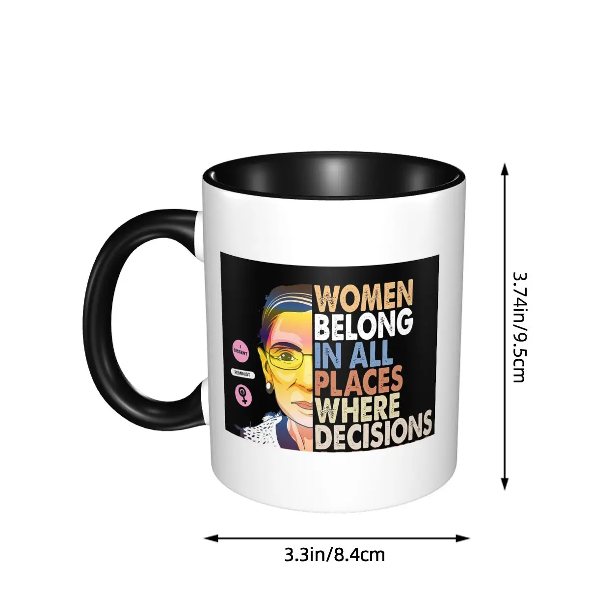 RBG Ruth Bader Ginsburg Women  - Coffee Tea Place recension och pris