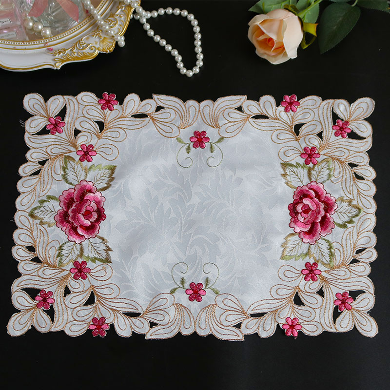 Modern Lace Embroidery Table P - Coffee Tea Place recension och pris