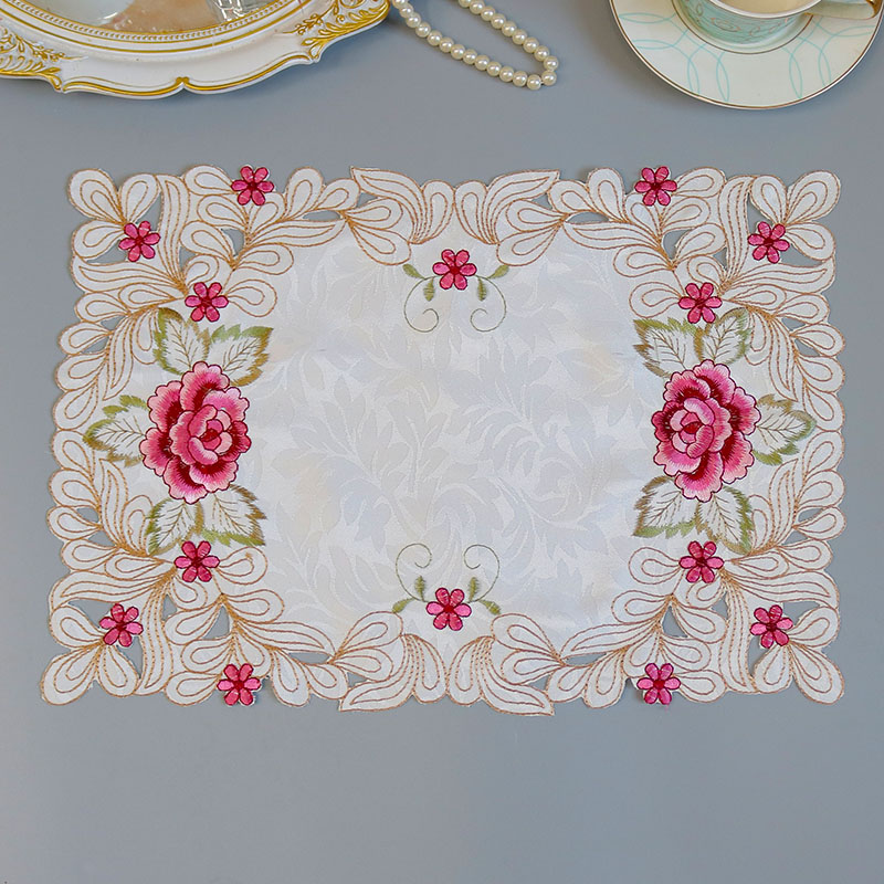 Modern Lace Embroidery Table P - Coffee Tea Place recension och pris