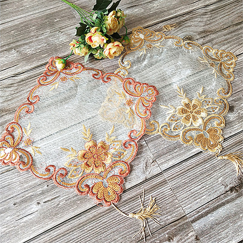 Hot Lace Embroidery Table Plac - Coffee Tea Place recension och pris