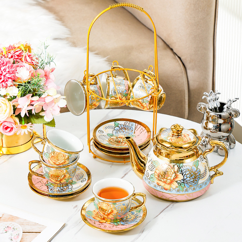 14 Piece Set Household Europea - Coffee Tea English recension och pris