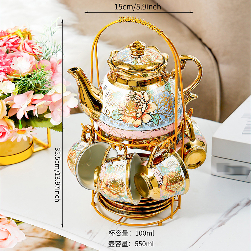 14 Piece Set Household Europea - Coffee Tea English recension och pris